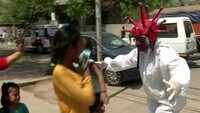 Watch: Delhi cops deploy ‘corona men’ to scare people 