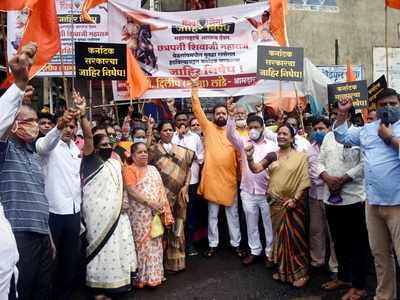 Shiv Sena alleges Karnataka govt removed Shivaji statue in Belgaum, attacks BJP for being silent