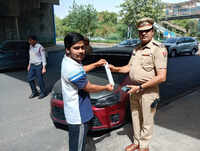 Car with black film, ₹1-lakh unpaid challans impounded in Gurgaon