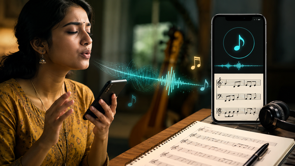The app that turns a hummed tune into sheet music is finding an unlikely home in India