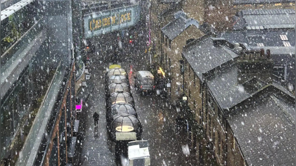 Snow fall in UK