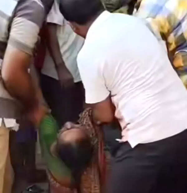Woman collapses outside gas agency, video sparks concern