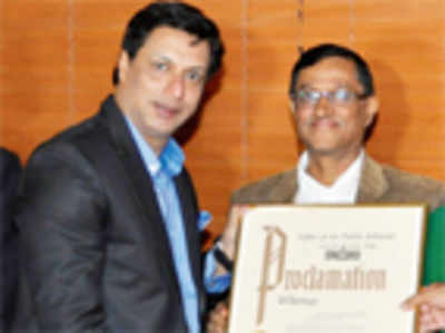 Bhandarkar honoured in NYC