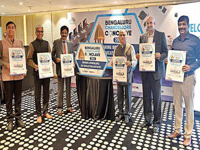 Educationists unveil logo of Bengaluru Chancellors’ Conclave 2022