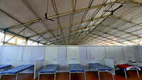 Mumbai: Isolation centre for Covid-19 patients at MMRDA grounds nears completion 