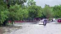 Madhya Pradesh: Streets of Bhopal water-logged following heavy rainfall 