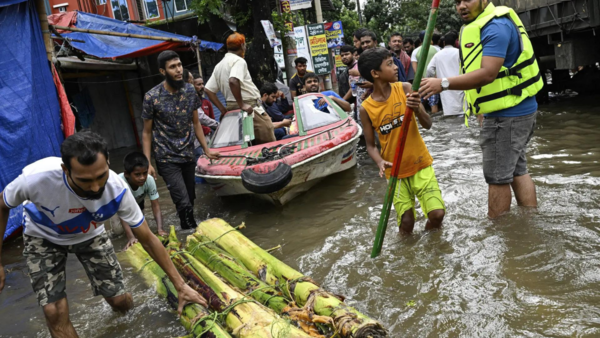 Devastating floods in Northeast India and Bangladesh leave thousands stranded and homeless amid rescue effort