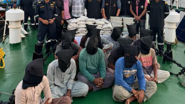 'Targeting India’s youth’: Pakistani boat ‘Al Huseini’ intercepted mid-sea with 77kg heroin; 6 crew members get 20 years in jail