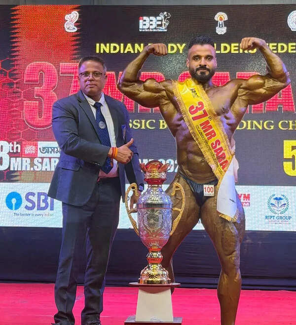 Rajasthan bodybuilder Arshan Khan wins ‘champion of champions’ title at 37th ‘Mr Saraighat’ National Bodybuilding Championship in Assam
