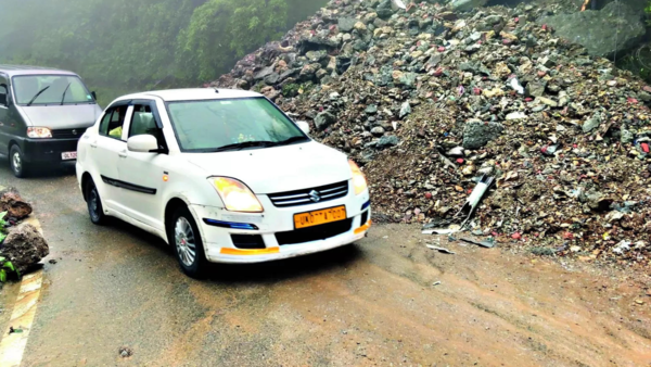 Embankment collapses, puts many families at risk