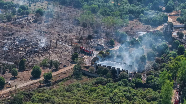 An explosion at a fireworks plant in China kills at least 26 people and injures dozens of others