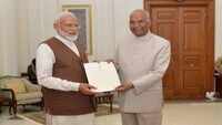 Narendra Modi meets President, stakes claim to form govt 