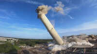 Boilers, stack implodes in Jacksonville Florida 