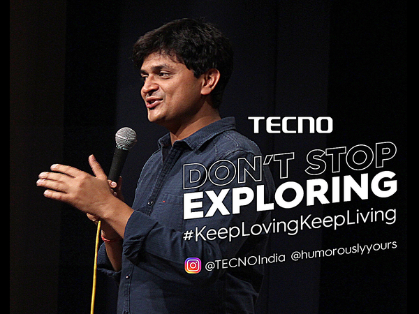Don’t Stop Exploring: IITian-turned-comedian Vipul joins forces with TECNO to inspire youth to ‘take a shot’ at finding their passion