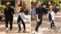 Malaika Arora teases sister Amrita Arora, asks her why she's copying her pose 