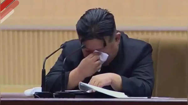 Kim Jong Un cried during his speech