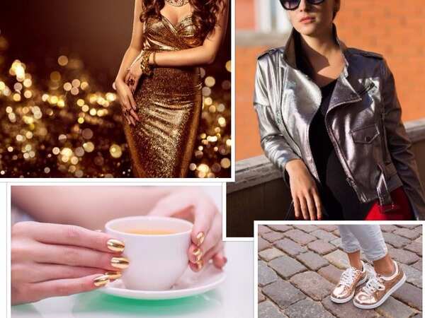 Rock parties with metallic fashion this season