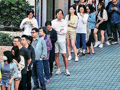 Protests drive record polling in Hong Kong