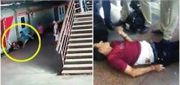 50-year-old slips into platform-train gap, survives