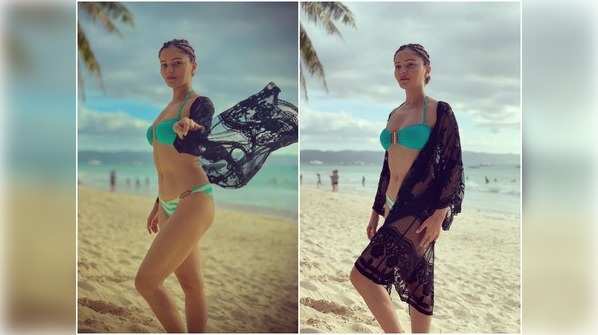 Shakti actress Rubina Dilaik raises the temperature in stylish beachwear; in pics