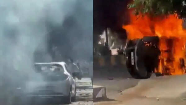 Noida salary hike protest turns violent: Vehicles torched, properties vandalised, stones pelted