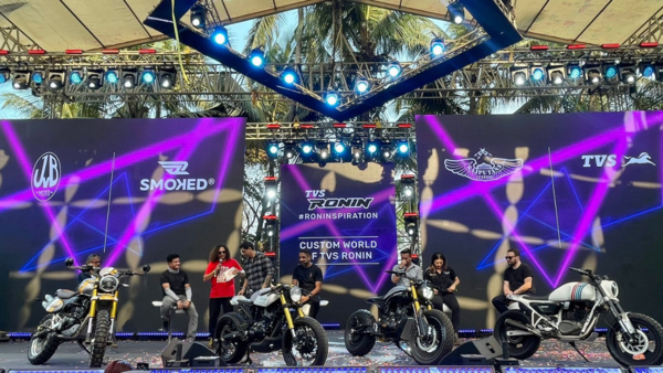 TVS showcases custom-built Ronin motorcycles at Moto soul