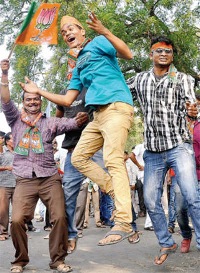BJP hits a century in Maharashtra, as saffron surges on