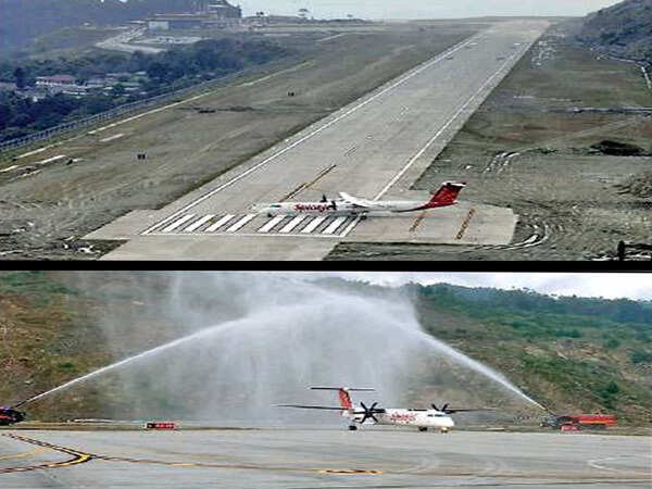Inaugural flight lands at Sikkim's first airport