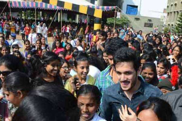 Akhil mobbed at St Ann's Girl's college