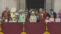 UK Royals join UK Trooping the colour parade 