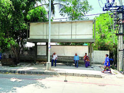 Bus stop vanishes: Not once but twice