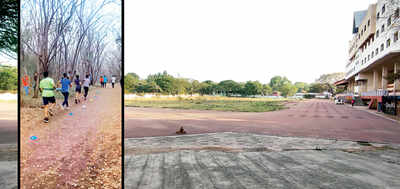 Athletes ask why Sanas ground not yet open for use Athletes ask why Sanas ground not yet open for use