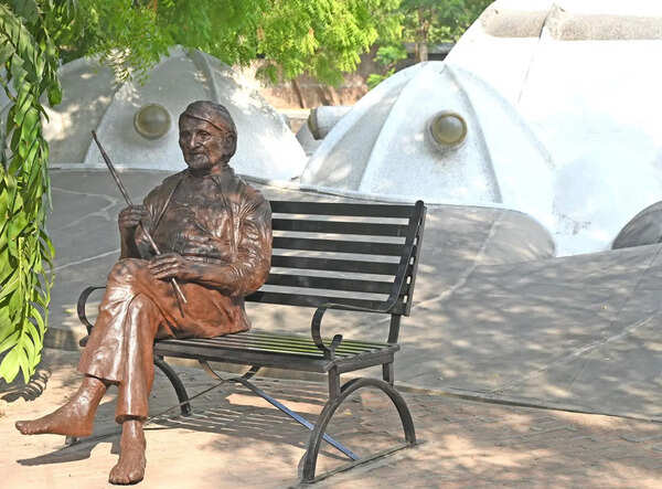 A Farewell In Bronze For M F Husain