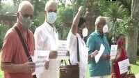Left parties stage protest in Parliament premise, demand withdrawal of ‘anti-farmers policies’ 
