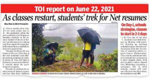Goa: Fed up of patchy internet, Sattari students march to BSNL office