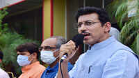 Former union minister Rajyavardhan Singh Rathore pushes for 'Atmnirbhar Bharat' in Jaipur 