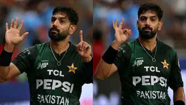 Haris Rauf sparks outrage with '6-0' gesture towards Indian fans during India vs Pakistan Asia Cup clash - Watch