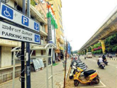 Smart parking on 7 streets in Bengaluru