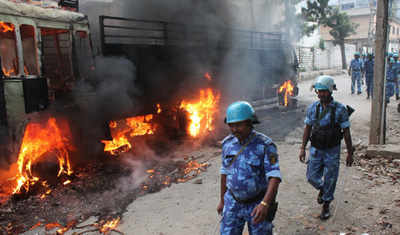 Cauvery row: 30 buses set on fire in B'luru; 10 RAF companies sent to K'taka