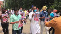 Chandigarh: NSUI activists protest against Kirron Kher with 'Missing MP' posters 