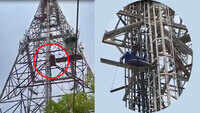 Man climbs up 200-ft high BSNL tower in Jaipur to commit suicide, rescued after 30 hours 