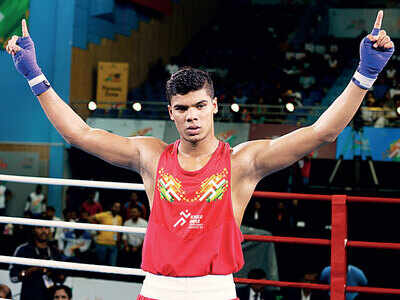 Nikhil Dubey defeats Haryana’s Nitin Kumar in boxing finals