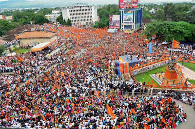 Huge Maratha `silent march' in Satara