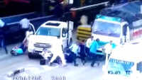 Watch: Car runs over people after driver accidentally pressed accelerator at toll plaza 