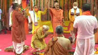 PM Narendra Modi lays foundation stone at Ram temple site in Ayodhya 