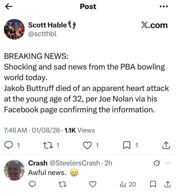 Jakob Butturff cause of death update: What is known as the pro bowler dies at 32?