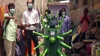 Chennai: Coronavirus-shaped robots deployed in containment zones to spray disinfectant 