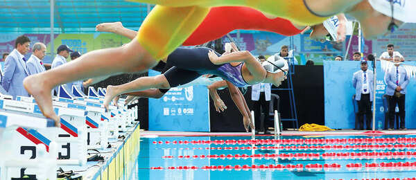With 10 medals, Srihari makes big splash