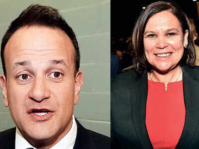 Varadkar’s party pushed to third place in Irish polls