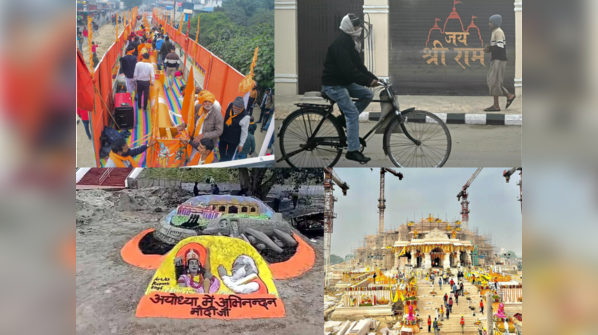 Enthusiasm on streets leading to Ayodhya